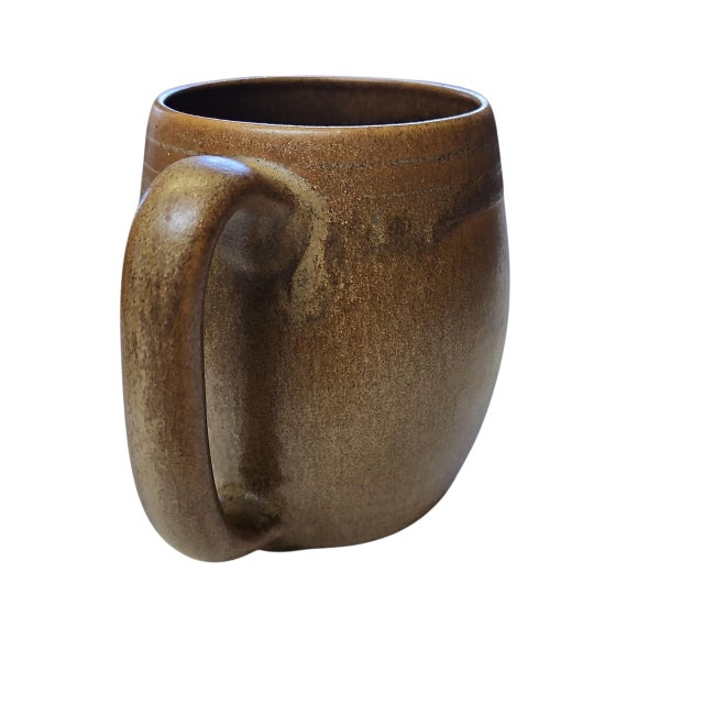 Ceramic Early 20th Century Rare Pair W J Gordy Studio Pottery Name Mugs For Sale - Image 7 of 7