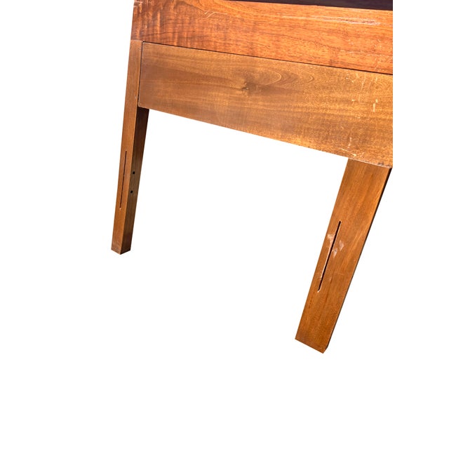 Vintage Mid Century Modern King Headboard in Tiered Sculpted Design For Sale - Image 4 of 6