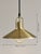 Danish Brass Rise and Fall Pendant Lamp, 1970s For Sale - Image 9 of 11