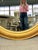 60” Gilded Round Hollywood Regency Mid 20th Century Mirror For Sale - Image 11 of 11