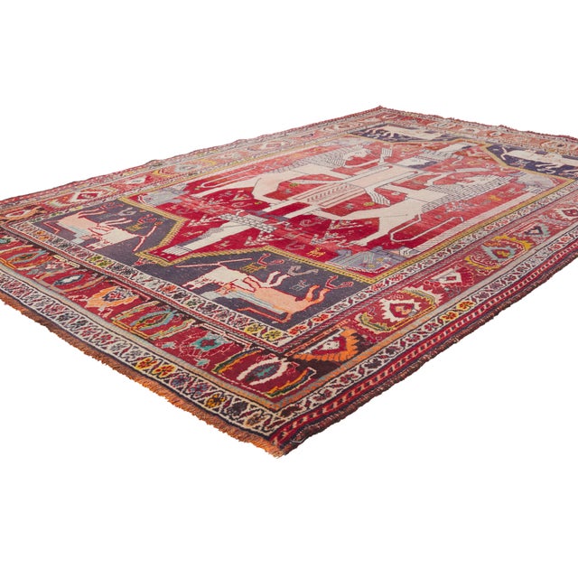 79904 Antique Persian Shiraz Rug, 05'02 x 07'09. The Sovereign's Triumph: An Antique Persian Shiraz Masterpiece of Royal...