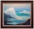 1960s "Rocky Shore" Seascape Oil Painting, Framed For Sale - Image 4 of 4
