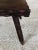 Brown Mid-Century French Rustic Side Table on Tapered Legs For Sale - Image 8 of 13