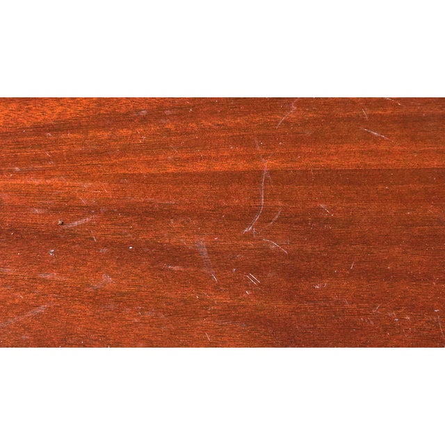 Vintage Baker Furniture Pembroke Drop Leaf Side Table Inlay Design One Drawer #2 For Sale - Image 10 of 17