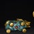 Chinese Vintage Pair of Chinese Cloisonne Enamel Elephants - Gilt Bronze Figures For Sale - Image 3 of 9