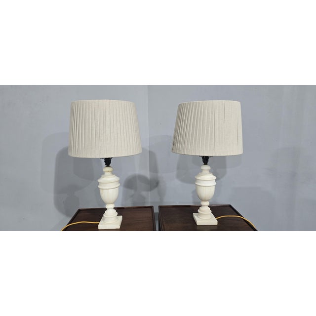 Vintage Marble Table Lamps, 1920, Set of 2 For Sale - Image 3 of 8