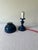 1960s Mid Century Modern Toleware Blue Desk Lamp. For Sale In Miami - Image 6 of 11