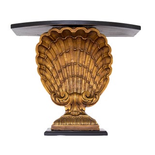 Grosfeld House Gilded Shell Console For Sale