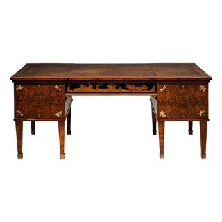 Antique Italian Thuya Burl Desk, 1900 For Sale