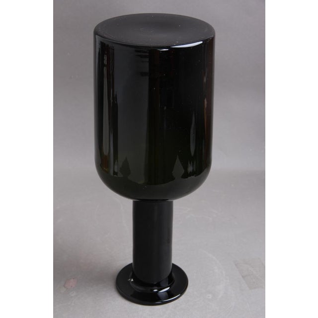1970s Green Glass Vase by Otto Brauer for Holmegaard Glasværk, 1960s For Sale - Image 5 of 6