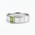 Not Yet Made - Made To Order Peridot Solitaire Ring for Men Silver, Gold, Size 10 For Sale - Image 5 of 5