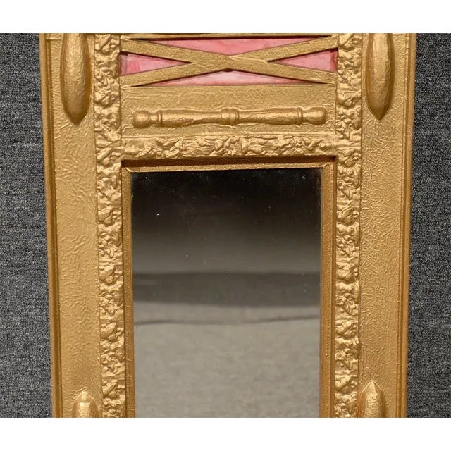 Swedish Victorian Gilded Swag Mirror For Sale - Image 4 of 8