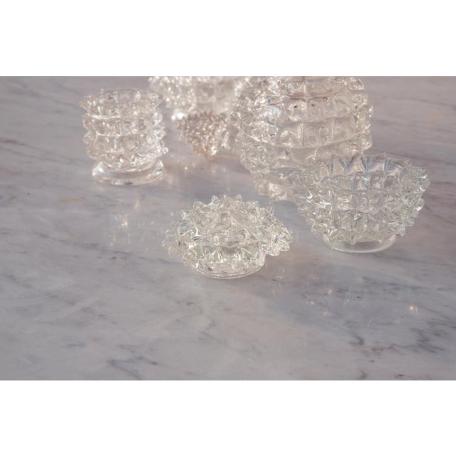 Set of 4 Ercole Barovier Rostrato Murano Italian Glass Vase for Barovier & Toso, 1940s For Sale - Image 12 of 13