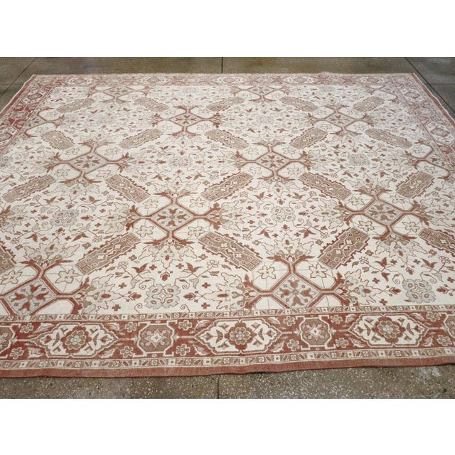 Galerie Shabab Collection Mid-20th Century Indian Cotton Agra Carpet For Sale - Image 4 of 8