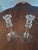 Pair of Vintage Crystal candlesticks I believe to be in the "Galatée" pattern by Val St. Lambert, Historic Fine Quality...