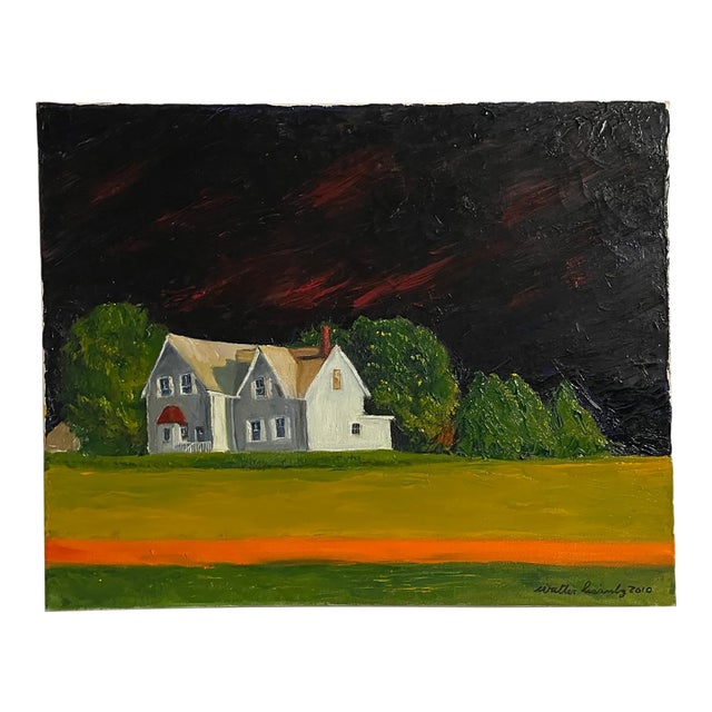 2010 Waiting for the Rain Walter Lisanby Oil on Canvas For Sale
