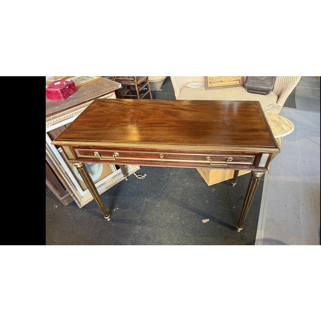 Louis XVI Desk in Walnut For Sale - Image 3 of 5