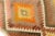 Mid 20th Century Terracotta and Ochre Diamond Design Kilim For Sale - Image 9 of 10