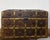 Spectacular antique Anglo -Indian wood and brass-bound trunk or cash box, heavily detailed 19th-century merchant chests or...