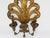 Pair 19th Century, Italian Baroque Revival Gilt Wood & Tole Three-Arm Sconces For Sale - Image 4 of 9