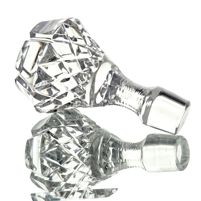 Rogaska Crystal Hamilton Lead Crystal Decanter With Stopper 10.75" For Sale - Image 4 of 11
