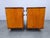 Mid-Century Modern Walnut Nightstands with Glass Tops, 1950s, Set of 2 For Sale - Image 11 of 15