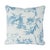 Contemporary Schumacher Toile De La Prairie Pillow in Blue For Sale - Image 3 of 3