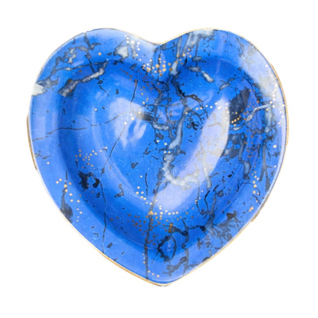 1980s Blue Earthenware Trinket Dish from Christian Dior, 1980s For Sale - Image 5 of 5