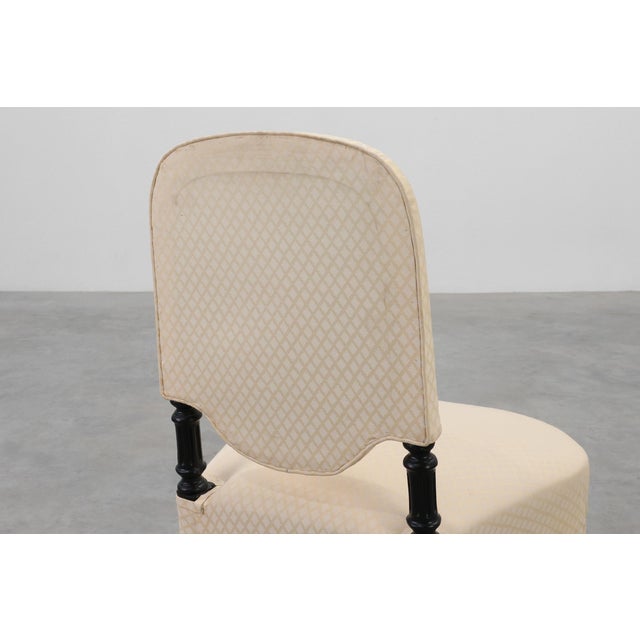 Low Napoleon III Chair, France, 19th Century For Sale - Image 6 of 11