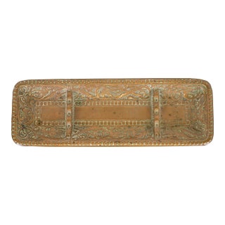 Marshall Field & Co. Antique Viking Bronze Pen Tray, Circa 1910 For Sale