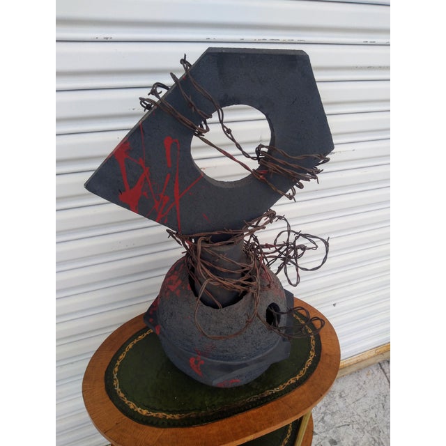 Bruny Graves Abstract Raku Sculpture For Sale - Image 4 of 6