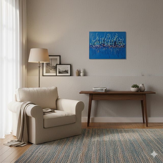 The painting was created by Carlo Monti (1928-2019), a well-known Italian painter from Arona, on Lake Maggiore. His works,...