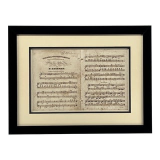 Antique Davy Crockett Sheet Music From 1823 For Sale