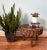 Charming, rustic stool that can also be used as a short table or plant stand. Organic modern piece of furniture that was...