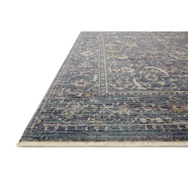 Contemporary Jean Stoffer x Loloi Bradbury Ocean / Gold 9'-0" x 12'-0" Area Rug For Sale - Image 3 of 8