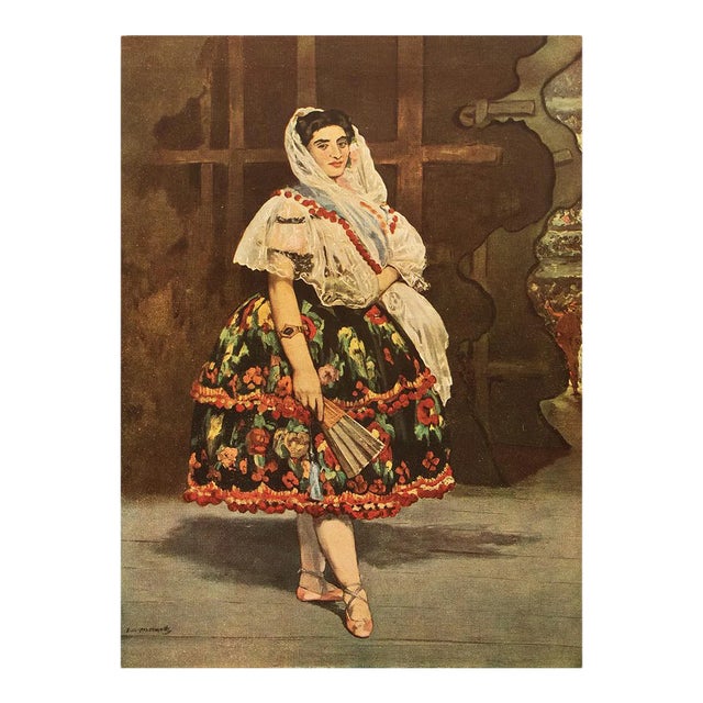 1949 After Edouard Manet "Lola De Valence" First Edition Parisian Full-Color Print For Sale