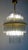 Gold Vintage Glass 5-Light Rod Chandelier by Gaetano Sciolari, 1960s For Sale - Image 8 of 9