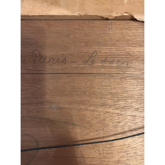 Antique Parisian Oil Painting of Notre-Dame on the Seine, C. 1914 — Signed Bonello, Gilt Frame For Sale In Washington DC - Image 6 of 7