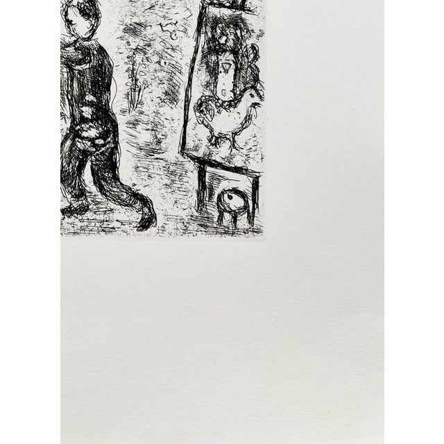 1980s Marc Chagall, Le Retour de l'Enfant Prodigue, 1981, Aquatint Etching, Framed For Sale - Image 5 of 7
