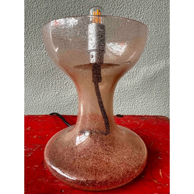Brown Mid-Century Modern LT215 Table Lamp by Carlo Nason for Mazzega, Italy, 1970 For Sale - Image 8 of 13