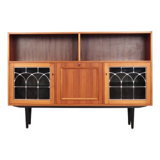 Danish Teak Bookcase, 1970s For Sale