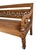 Late 20th Century Vintage Balinese Carved Teak Boho Bench For Sale - Image 5 of 6