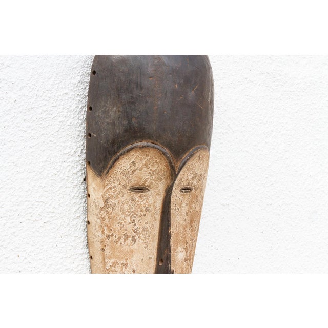 Slim & Tall African Bold Pende Mask For Sale - Image 4 of 9
