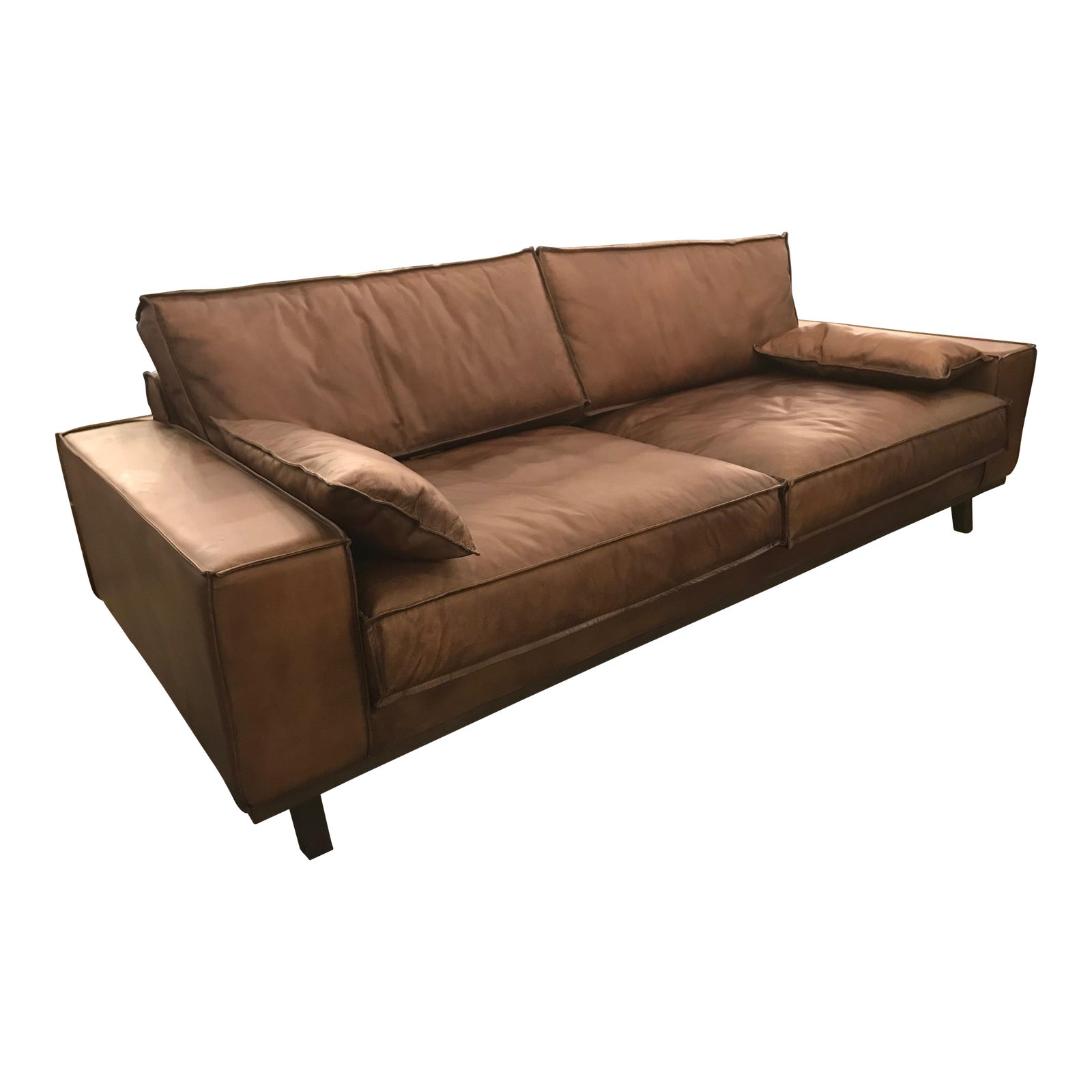 Leather Floating Sofa Chairish