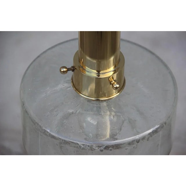 Mid-Century Modern Brass and Murano Glass Pendant Lamp, 1970s For Sale - Image 3 of 13