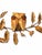1960s Vintage Brutalist Owl Family Mixed Metal Wall Sculpture Amber Glass Eyes Mid-Century Modern For Sale - Image 5 of 5
