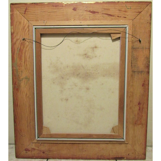 Mid-Century Modern Framed Floral Oil Pallet Knife Canvas Painting Signed Stefan For Sale - Image 10 of 13