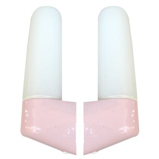 German Mirror Lights by Wilhelm Wagenfeld for Lindner, 1960s, Set of 2 For Sale