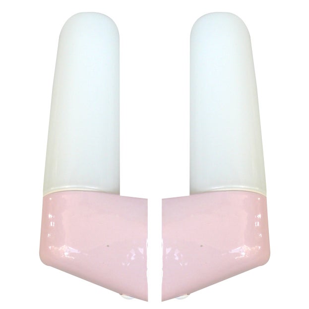 German Mirror Lights by Wilhelm Wagenfeld for Lindner, 1960s, Set of 2 For Sale