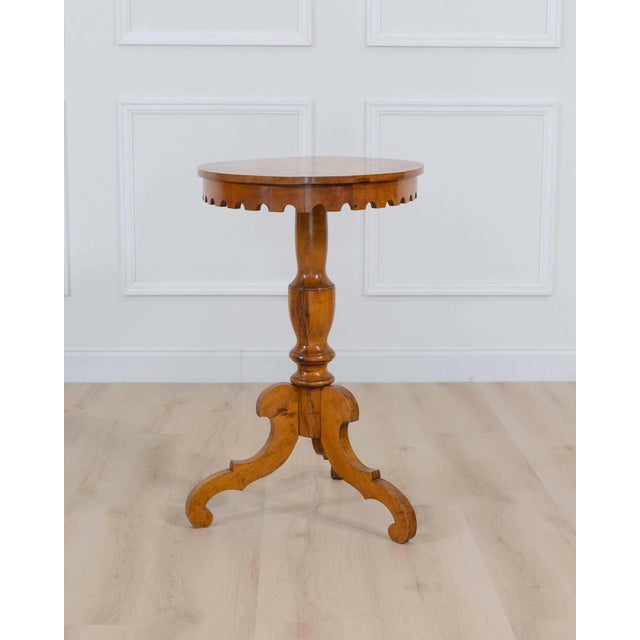19th Century Swedish Oval Flame Birch Side Table, Circa 1890 For Sale - Image 9 of 9